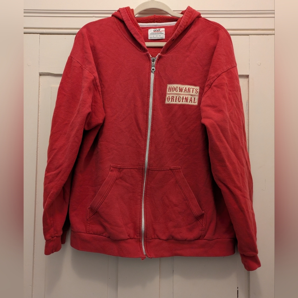 Anvil Unisex Harry Potter Gryffindor Red Hoodie- L